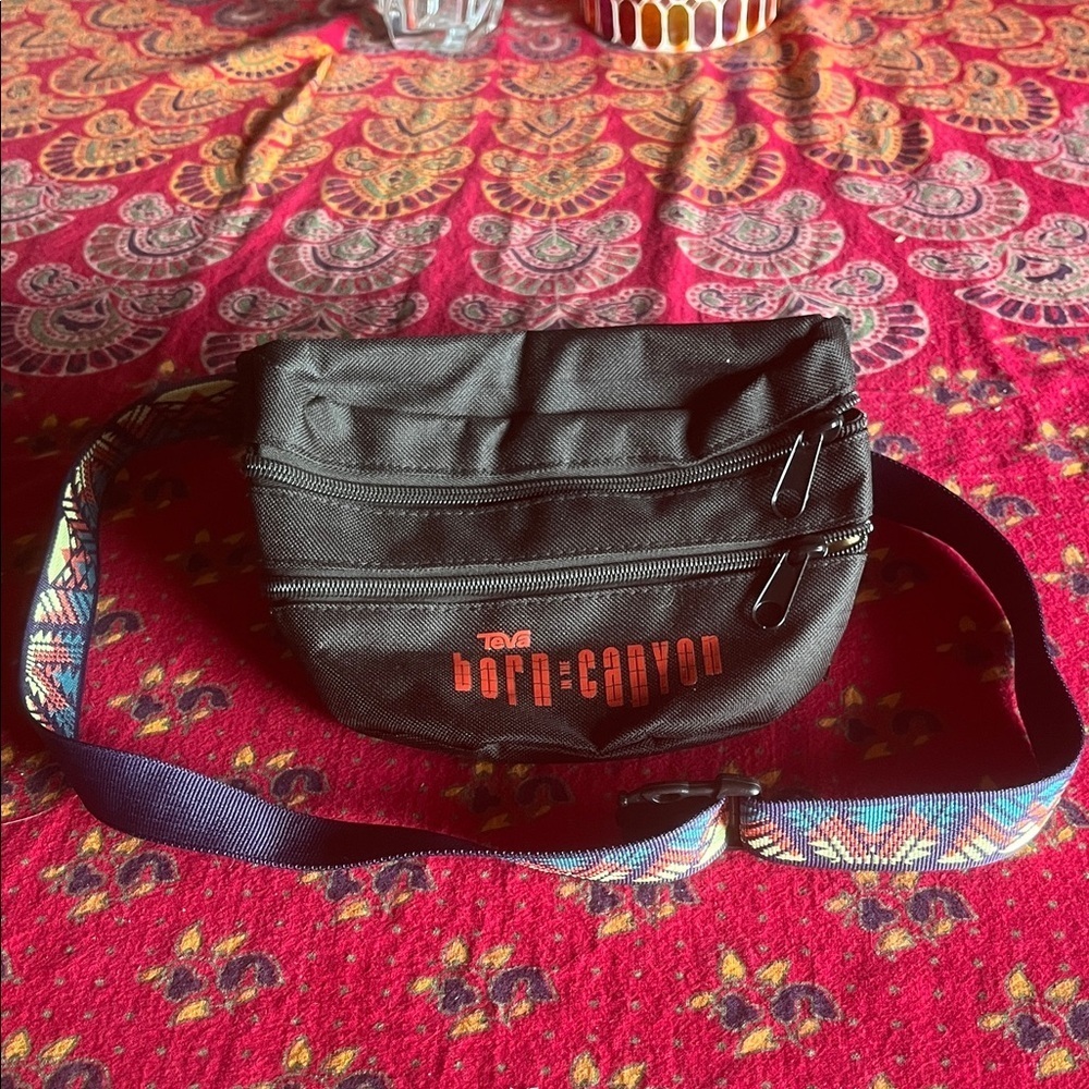 Teva Black and Red Belt / Fanny Bag
